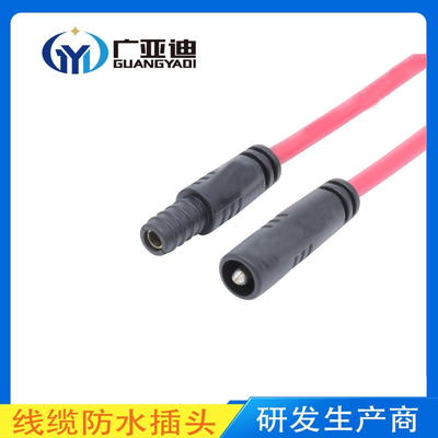 2pin Customize Mini M6 Quick Connect Male Female Connector With Single Electrical Wire