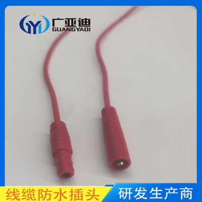 2pin Customize Mini M6 Quick Connect Male Female Connector With Single Electrical Wire