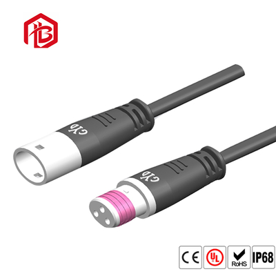 IP68 Waterproof Flat Plug Connector 2-12 Pin 1-50A
