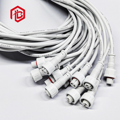 Customized M11 M12 M14 M15 M16 Led Street Waterproof Cable 2 3 4 5 Pin Male Female Docking Extension PVC Power Cord