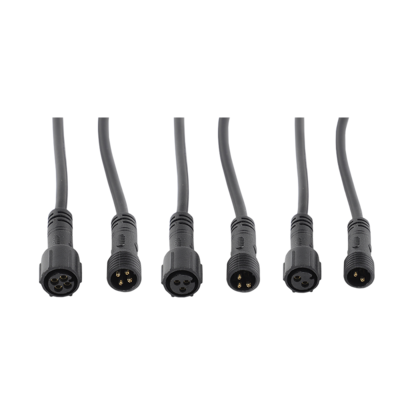 LED Lighting Waterproof Cable Connector M10 2-6pin IP68 Male Female with Protection Cap RF PCB FPC Copper 16A 500V