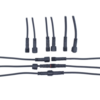 LED Lighting Waterproof Cable Connector M10 2-6pin IP68 Male Female with Protection Cap RF PCB FPC Copper 16A 500V