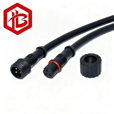 M16 WITH CABLE 2 3 4 5 Pin Female to Male Plug Connector OEM LED Waterproof M16 Cable IP68  Waterproof Extension M16 Cable