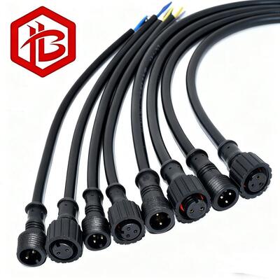 M16 WITH CABLE 2 3 4 5 Pin Female to Male Plug Connector OEM LED Waterproof M16 Cable IP68  Waterproof Extension M16 Cable