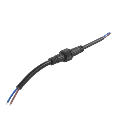 M23 IP68 Waterproof Copper Contact LED Microwave 4-Pin Male/Female Plug for PCB and Solar Power System Panel Mount Applications