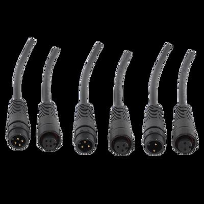 2Pin M12 IP68 Waterproof Copper Nylon Housing Male Female Plug 2-6 Pin Electric LED Connector for Solar PCB/FPC/RF/Microwave/UHF