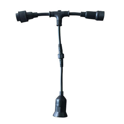 E27 Plastic Copper Contact IP67/IP68 Waterproof Lamp Holder Connectors for Solar Power Systems High Current Lighting