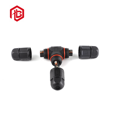 M19 Field Assembled 3 Way T Type Male/Female 2pin to 8pin Screw T-shaped IP67/IP68 Waterproof FPC/PCB/RF Power Connector