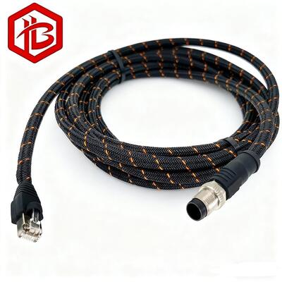 M12 Metal Plug Aerospace Male/Female UHF PCB RF 8A IP68 3-6 Pins a Code Canbus Overmolding Connector