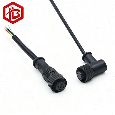 M12RIGHT-ANGLED ELBOW Male/Female UHF RF PCB Power Adapter 2-8 Pin Connector with IP68 Rating