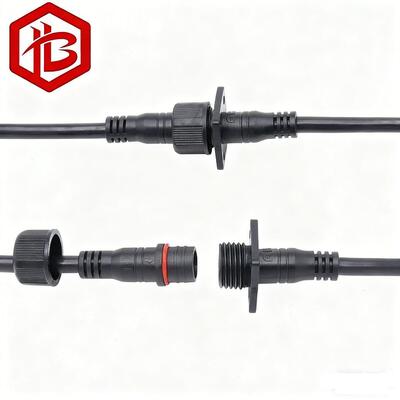 M15 FLANGED Waterproof Plug Male/Female Panel Mount Cable Connector 2-4Pin IP68 for PCB RF Street Light Project