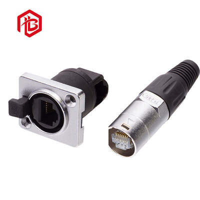 IP67/IP68 Waterproof RJ45 Connector with Copper Contact for Aerospace and Wire Connections