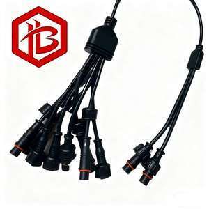 M11 PVC Plug UHF PCB Connector IP68 Rated Copper Contact Multi-Pin Waterproof Circular Connector