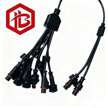 M11 PVC Plug UHF PCB Connector IP68 Rated Copper Contact Multi-Pin Waterproof Circular Connector