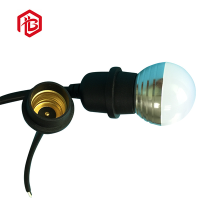 IP65 Waterproof Grade E27 Socket With Cable Outdoor String Light With Nylon and Rubber