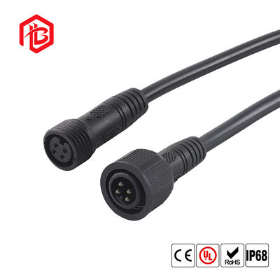 M15 PVC Waterproof Male/Female Copper Contact IP68 Connector with Cable for Aerospace and Solar Power Systems