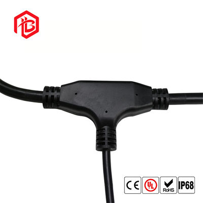 Flat T-type three-way wire underfloor heating waterproof connector