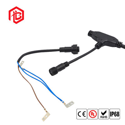 Flat T-type three-way wire underfloor heating waterproof connector