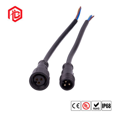 M17 Male-Female Waterproof IP68 Copper Contact Nylon Housing Cable Connector for Wire Connections