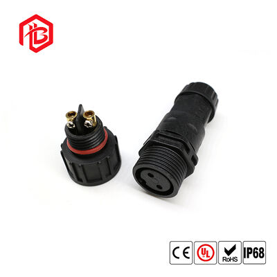 M20 Outdoor 300V Copper 2-5 Pin Female Screw Fixing IP68 Waterproof Circular LED Light Strip Electrical Cable Power Connector