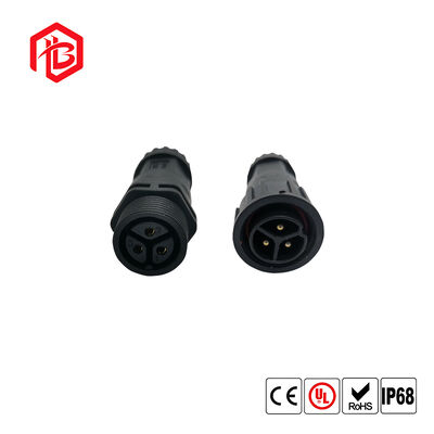 M20 Outdoor 300V Copper 2-5 Pin Female Screw Fixing IP68 Waterproof Circular LED Light Strip Electrical Cable Power Connector