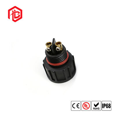 M20 Outdoor 300V Copper 2-5 Pin Female Screw Fixing IP68 Waterproof Circular LED Light Strip Electrical Cable Power Connector