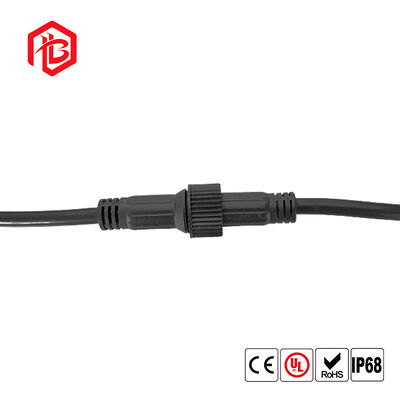 BETT M23 IP68 Waterproof Black PVC Electric Connector Led Outdoor Lighting 2 Pin Male/Female