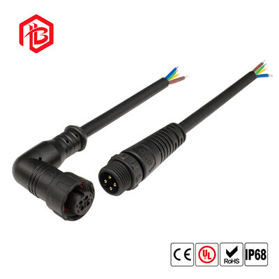 M12RIGHT-ANGLED ELBOW Waterproof Connector Male/Female Copper 6A for Aerospace Microwave Applications