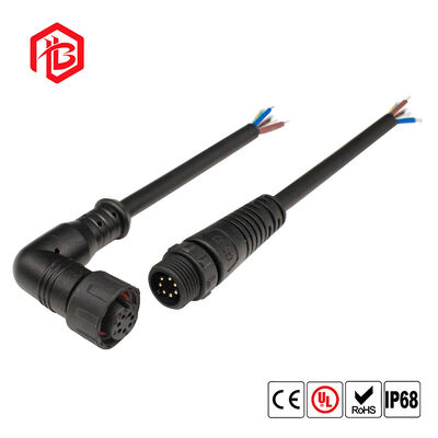 M12RIGHT-ANGLED ELBOW Waterproof Connector Male/Female Copper 6A for Aerospace Microwave Applications
