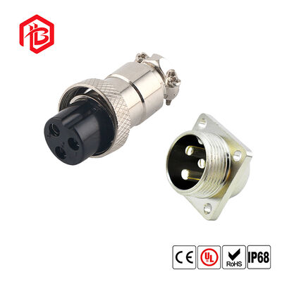 GX16 Male/Female Waterproof IP65 Copper Contact Electrical Metal Plug with PVC Housing 5 Pin Adaptor