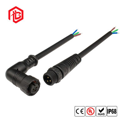 M12 Multi-Core Elbow Waterproof Connector Aviation Energy Storage Plug Connection Line