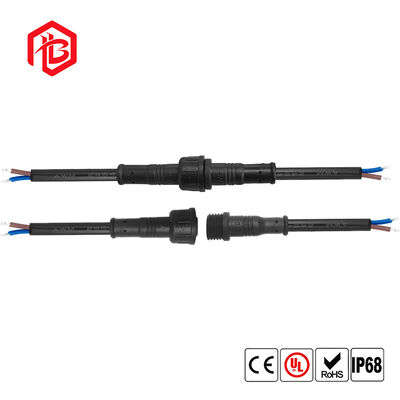 M11 Plugs IP65 Factory Price Male Female Black NylonAerospace UHF PCB Copper Contact 16A 500V Waterproof LED Lamp Connectors