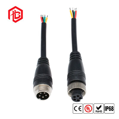 GX12 Aerospace Power Plug Male/Female 4Pin 2A/6A Rated Copper Contact Nylon Housing Waterproof IP65 for LED and PCB Applications