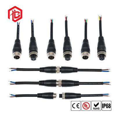 GX12 Aerospace Power Plug Male/Female 4Pin 2A/6A Rated Copper Contact Nylon Housing Waterproof IP65 for LED and PCB Applications