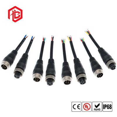GX12 Aerospace Power Plug 4Pin 2A/6A Rated Copper Contact Nylon Housing Waterproof IP65 for LED PCB Microwave Applications
