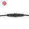 Black Nylon 5 Pin IP68  Watertight Cable Connector