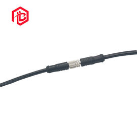 Black Nylon 8A Circular Waterproof Male Female Connector