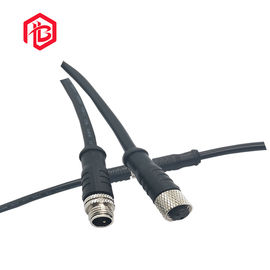 Black Nylon 8A Circular Waterproof Male Female Connector