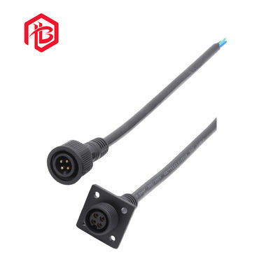 Mini 4 Pin Flange IP67 6.5mm Panel Mount Power Connector