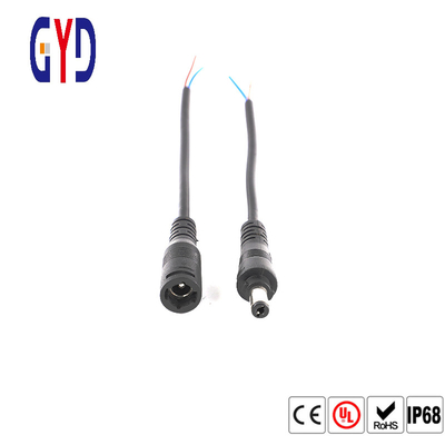 PVC Rubber Nylon IP67 Waterproof Wire Connector DC Jack Plug