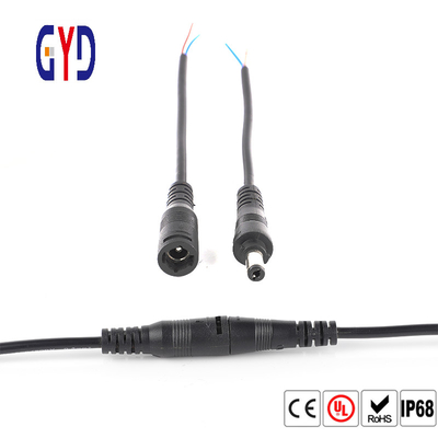 PVC Rubber Nylon IP67 Waterproof Wire Connector DC Jack Plug